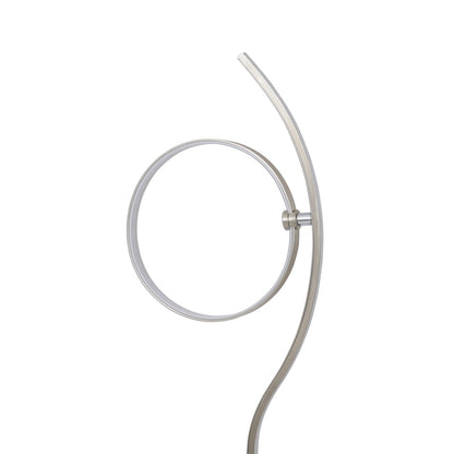 LED staande lamp "luslijn" 150 cm hoog, met geïntegreerde LED -streep, gemaakt van metaal en plastic