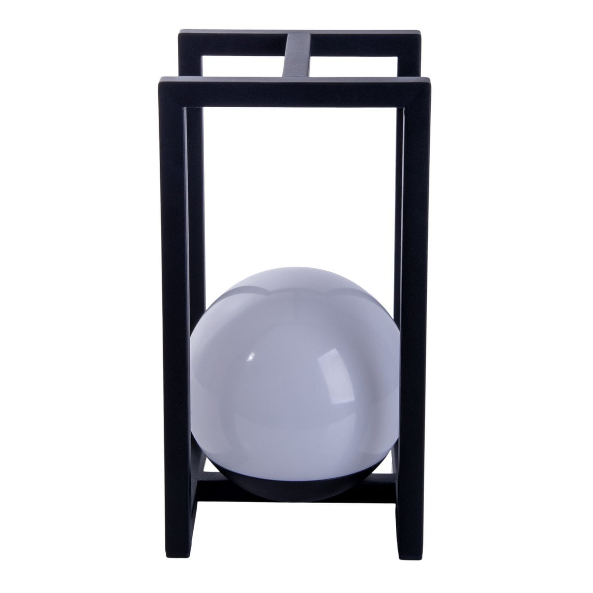 LED Decol Light Potaton voor balkon en terras, decoratietafellamp gemaakt van metaal en plastic in zwart, stevig gebouwd -in LED's, 30 x 16 x16 cm