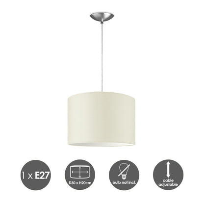 Home Sweet Home hanglamp Bling met lampenkap, E27, warm wit, 30cm
