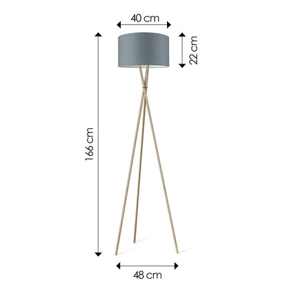 Home Sweet Home vloerlamp Bling-Legs Brons-Grijs-40cm
