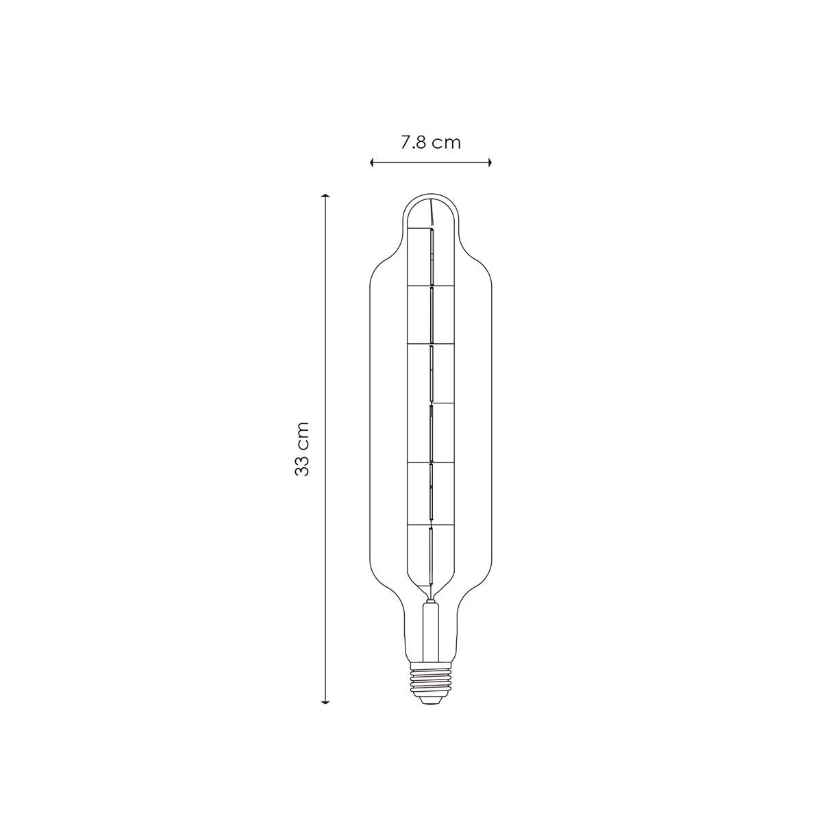 Home Sweet Home dimbare LED Carbon D E27 G78 5W 400Lm 2700K Amber