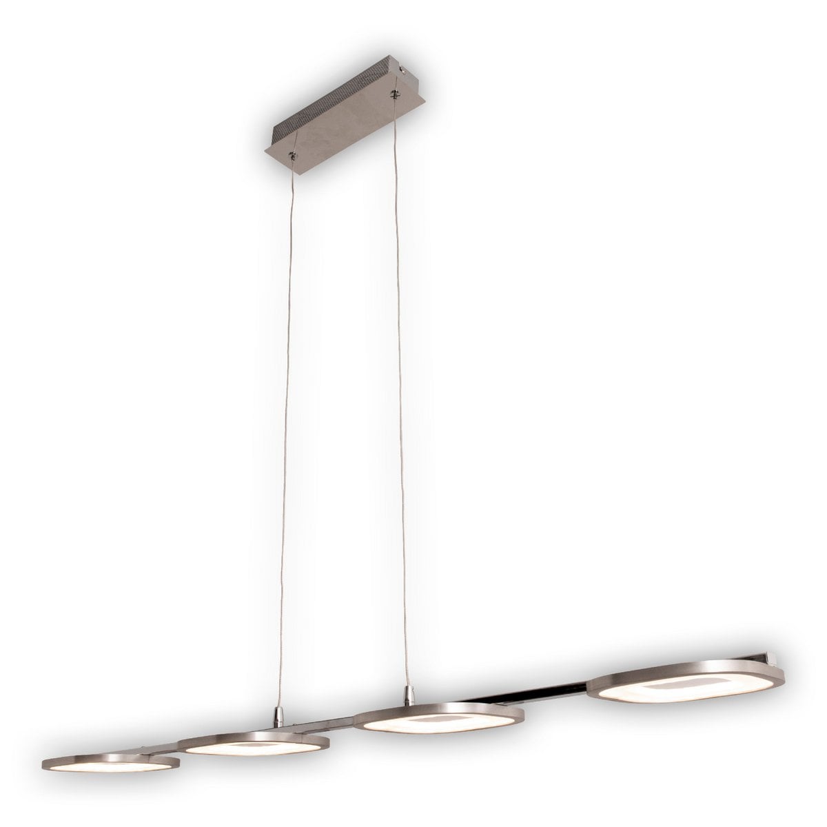 LED hanglamp "balk" gemaakt van metaal en plastic in stalen blank, met geïntegreerde LED