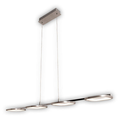 LED hanglamp "balk" gemaakt van metaal en plastic in stalen blank, met geïntegreerde LED