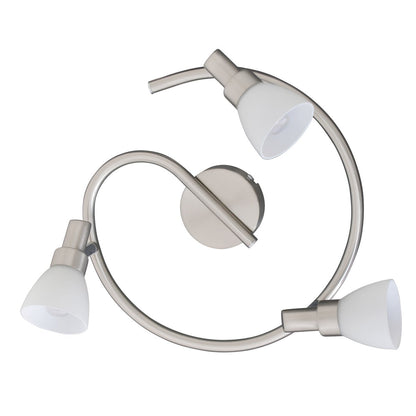 3 LED-wand u. Plafondlamp "Feltre" d:28cm