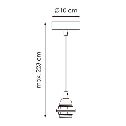 Home Sweet Home Zwarte Minimalistische Hanglamp