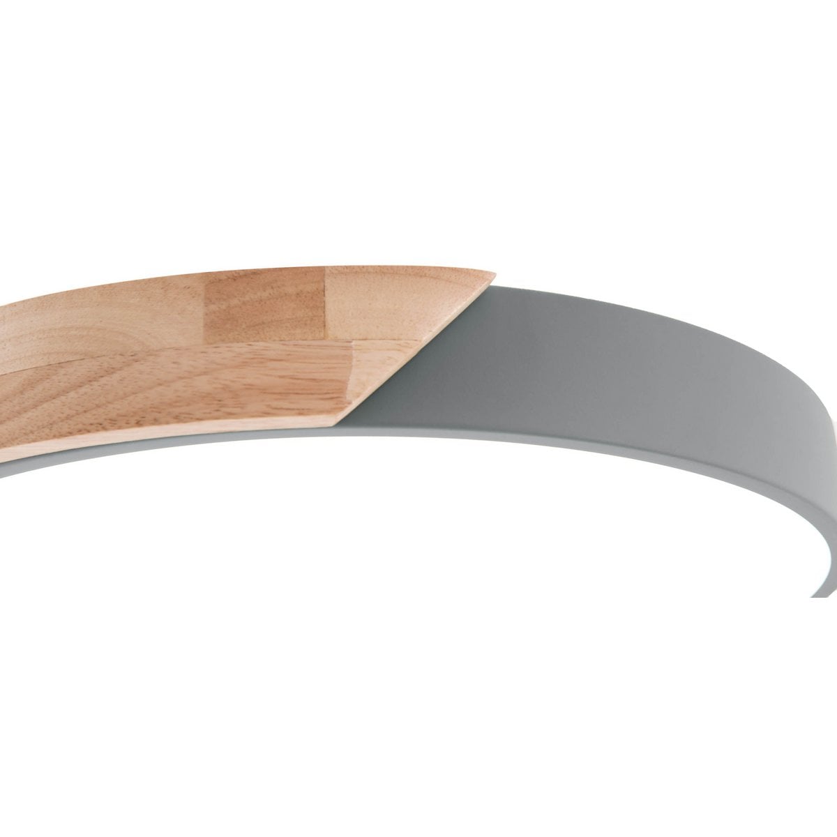 LED -plafondlamp "Borneo", Ø 31 cm gemaakt van metaal en plastic in grijs, geïntegreerde LED's, verlichting voor woonkamers, gang en kantoor