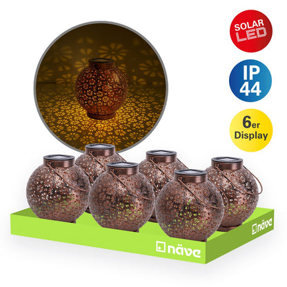 LED Decoratieve zonnelamp L/B: 18 cm brons