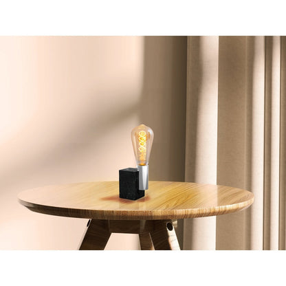 LED-lamp "Dilly" 3-set E27-versie, 4 watt, Ø 6,4 cm, gemaakt van metaal en glas, barnsteen