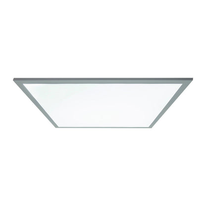 LED -paneel plafondlicht "Nico", functionele metalen plafondlamp en plastic in het wit, met vaste LED's en vele functies, ideaal voor kantoor, oefening of workshop, ca. 45 x 45 cm