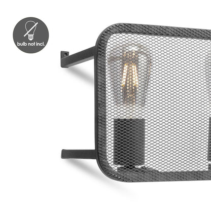 Home Sweet Home Moderne Wandlamp Weave | 30/15/20cm | Zwart | E27