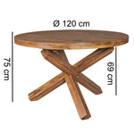Eetkamertafel Boha Donker Bruin