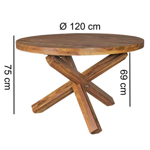 Eetkamertafel Boha Donker Bruin