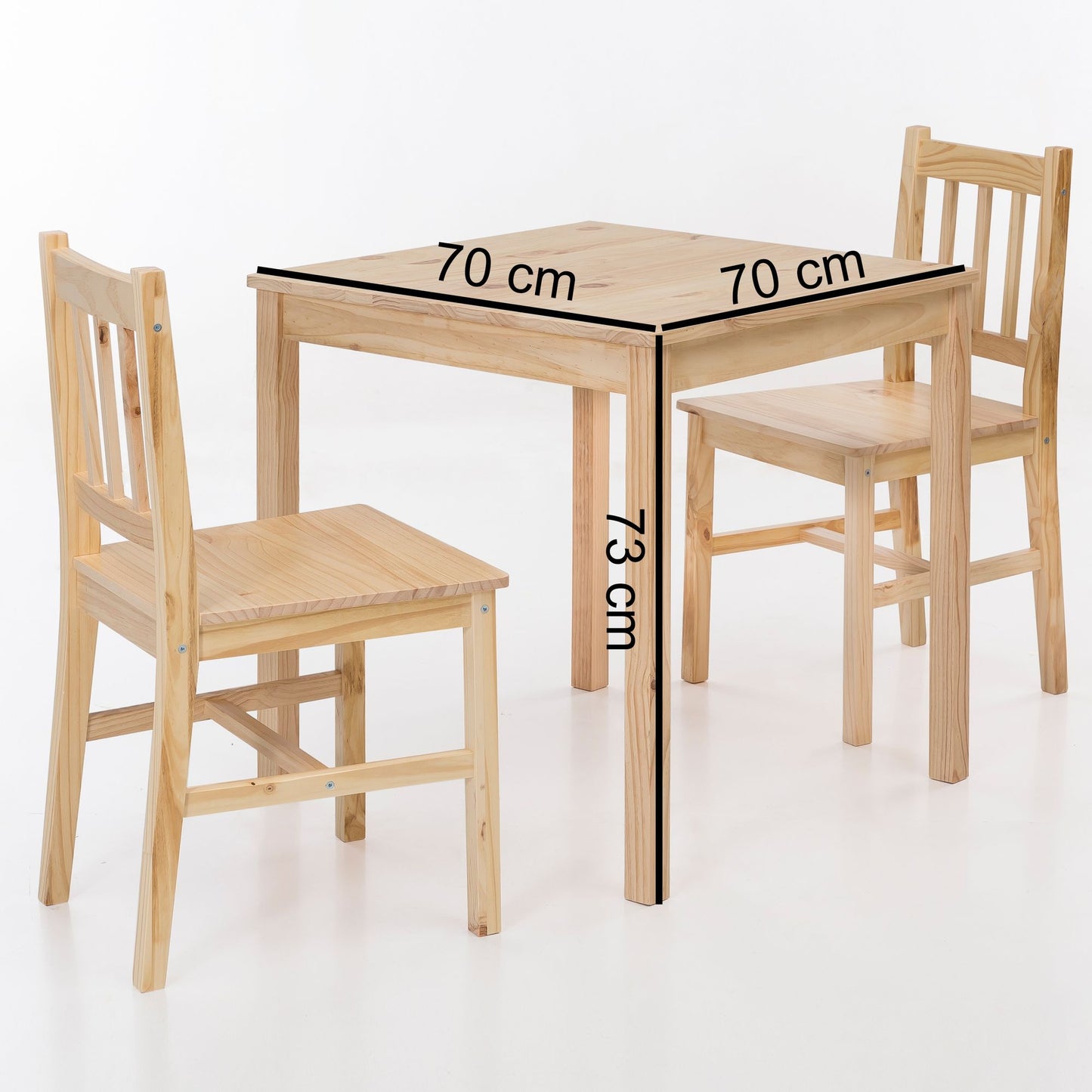 Eetkamertafel Landelijk Set 2 Stoelen