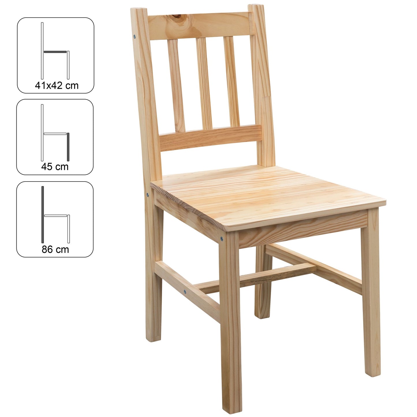 Eetkamertafel Landelijk Set 2 Stoelen