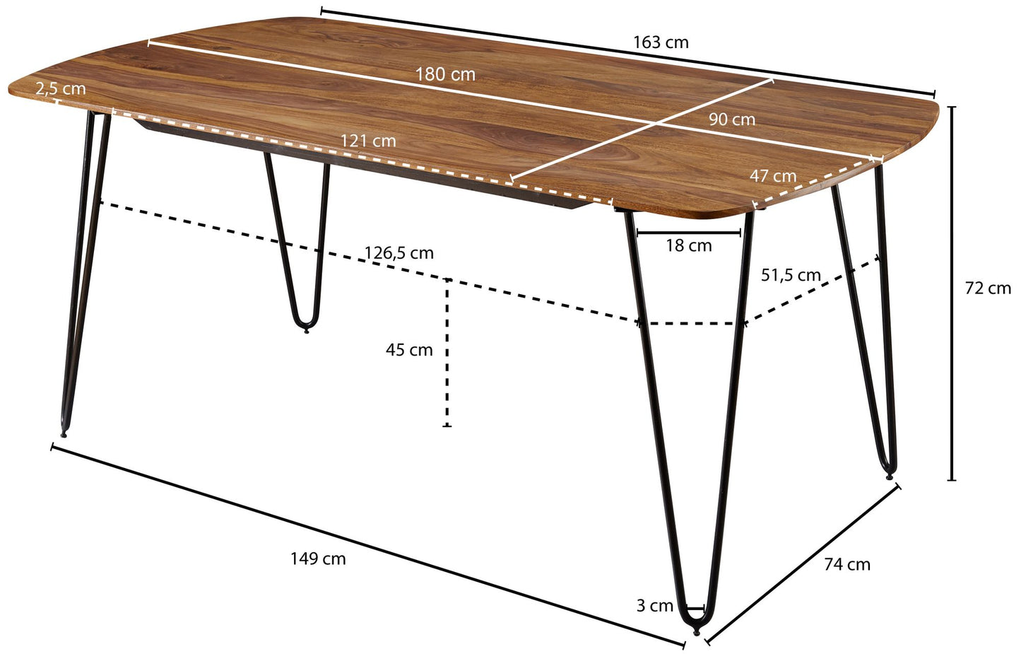 Eetkamertafel Slide