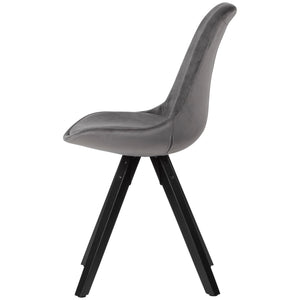 Velvet fluwelen eetkamerstoel (Set 2 Stuks)