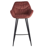 Barkruk/ Barstoel Fluweel roze velvet