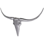 Deko Gewei Stier Zilver 100 cm