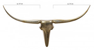 Deko Gewei Stier Goud L 125 cm