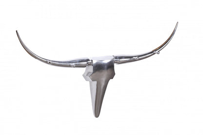 Deko Gewei Stier Zilver L 125 cm