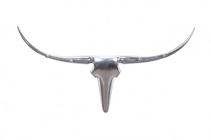 Deko Gewei Stier Zilver L 125 cm