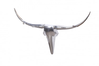Deko Gewei Stier Zilver L 125 cm