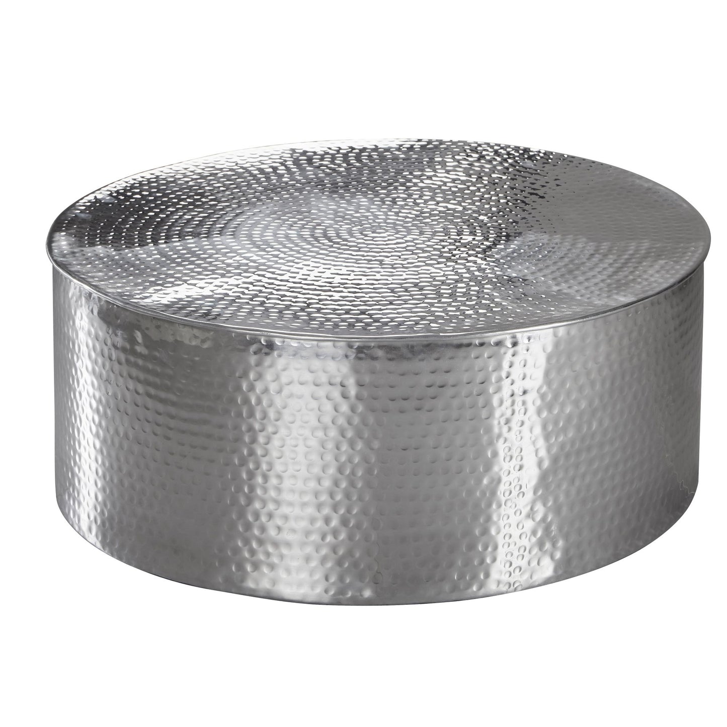 Bijzettafel RAHI 75x31x75 cm aluminium bijzettafel zilver