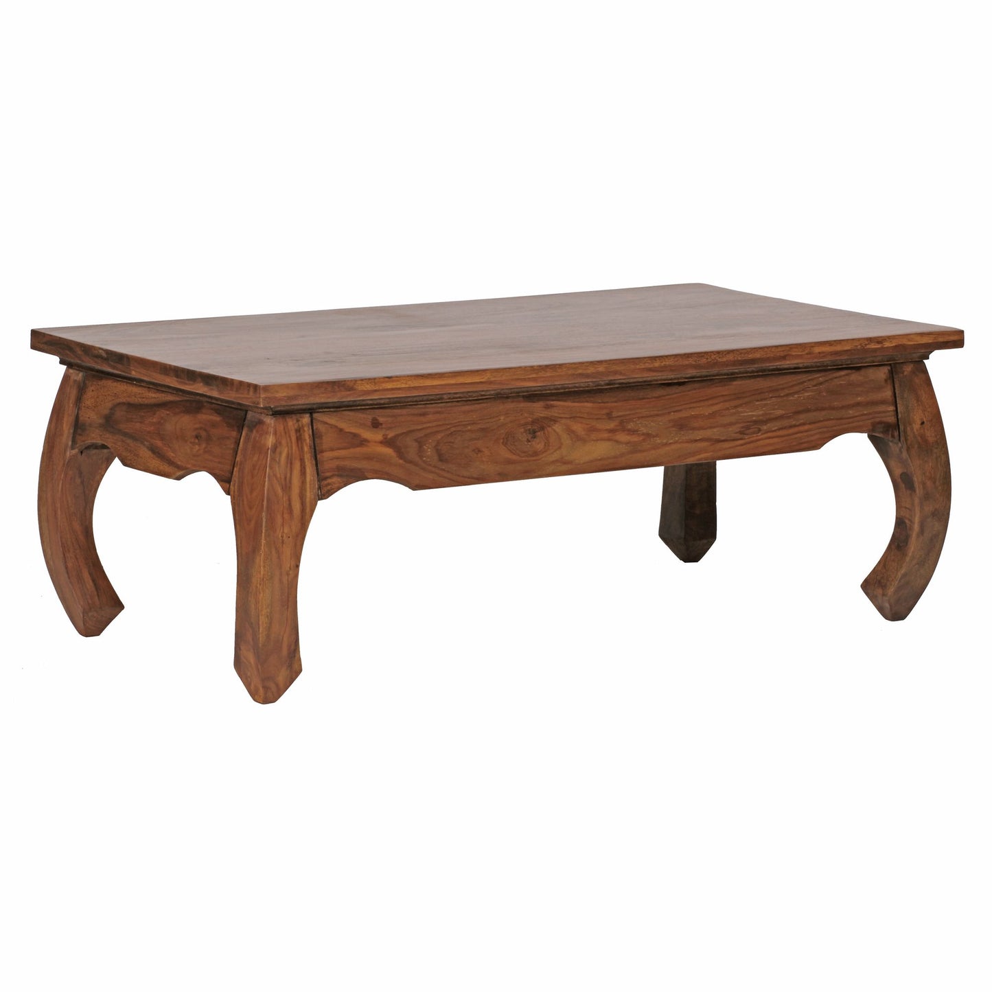 coffee table solid wood Sheesham 110 cm wide coffee table design dark brown country style side table