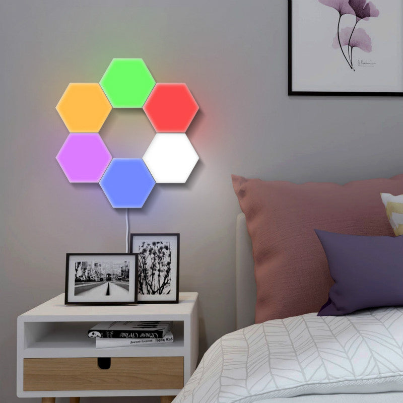 Modulaire Hexa Touch Led-wand