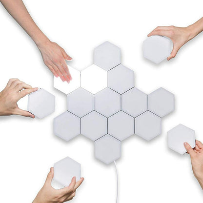 Modulaire Hexa Touch Led-wand