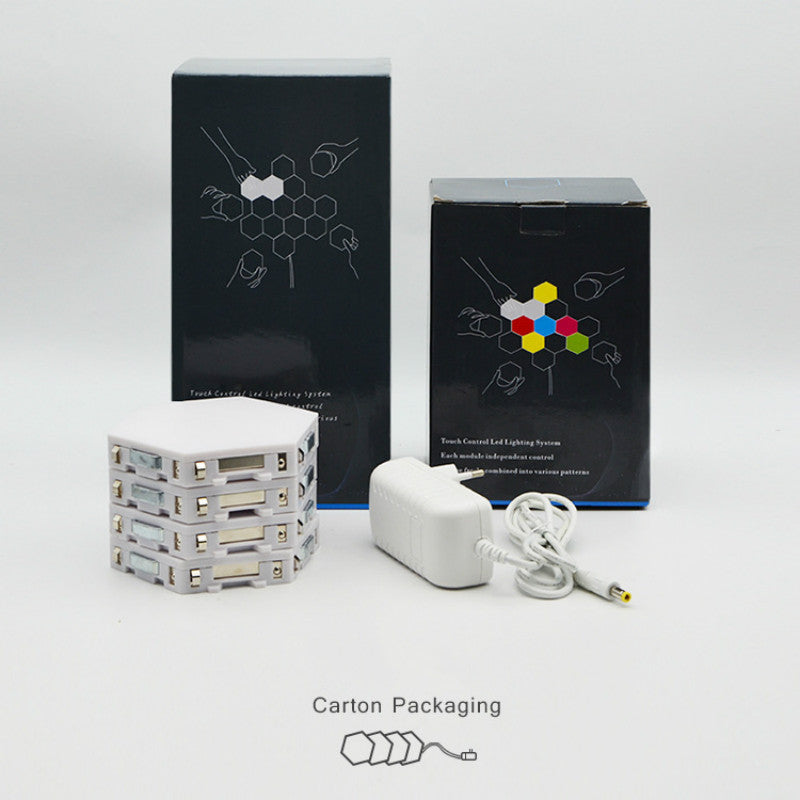 Modulaire Hexa Touch Led-wand